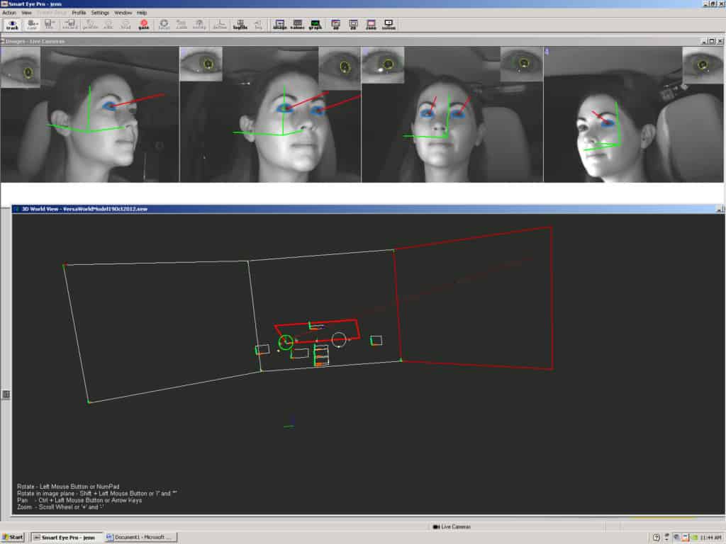 Eye tracking software