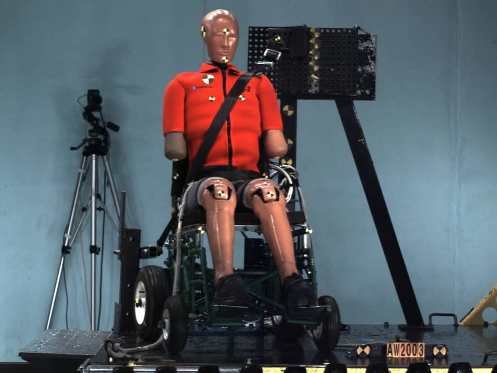 testing ATD wheelchair