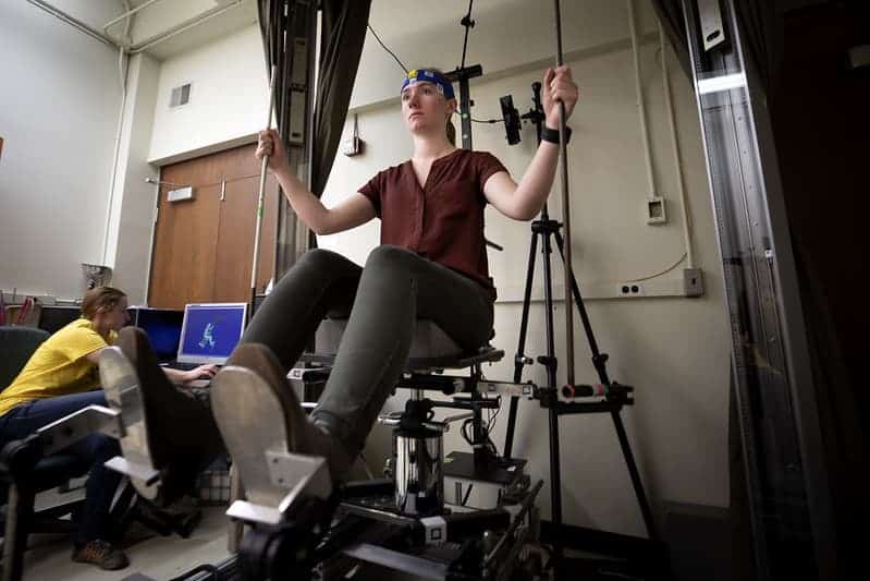 Participant testing motion sickness