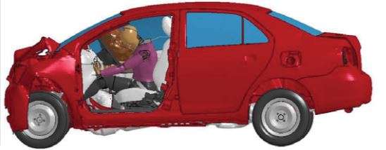 Crash simulation graphic